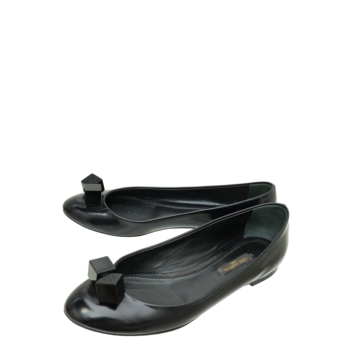 Louis Vuitton Black Dice Ballerina Flats 36.5-Louis Vuitton-THE CLOSET