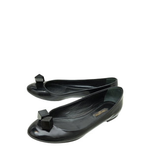 Louis Vuitton Black Dice Ballerina Flats 36.5