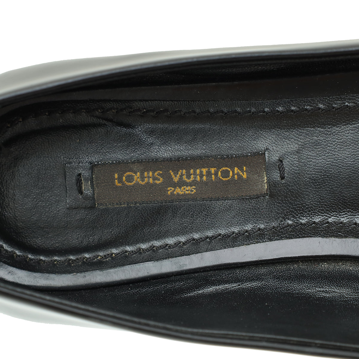 Louis Vuitton Black Dice Ballerina Flats 36.5