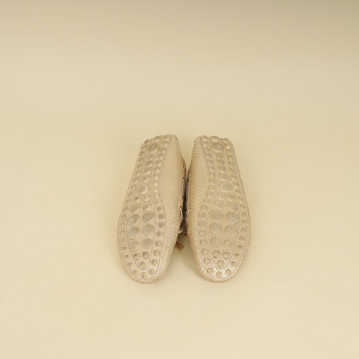 Louis Vuitton Light Gold Python Gloria Flat Loafer 36.5-Louis Vuitton-THE CLOSET