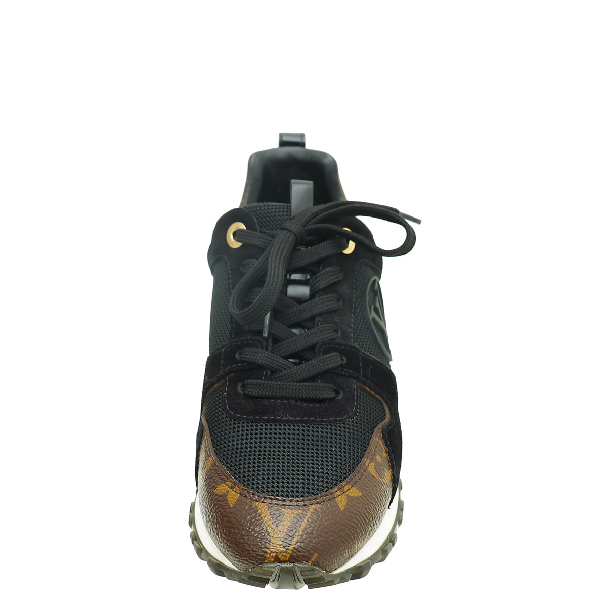 Louis Vuitton Monogram Black Run Away Sneakers 36-Louis Vuitton-THE CLOSET