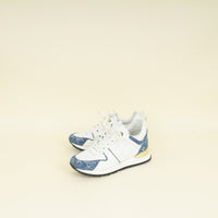 Louis Vuitton Bicolor Mesh & Denim Monogram Run Away Sneakers 36