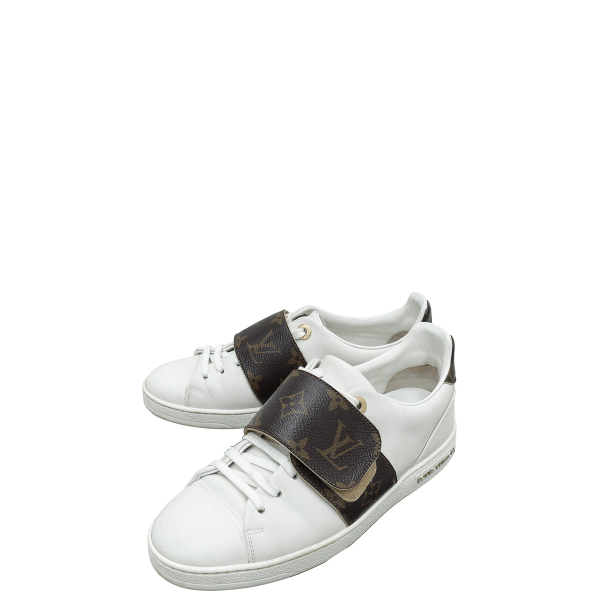 Louis Vuitton White Monogram Frontrow Sneaker 36-Louis Vuitton-THE CLOSET