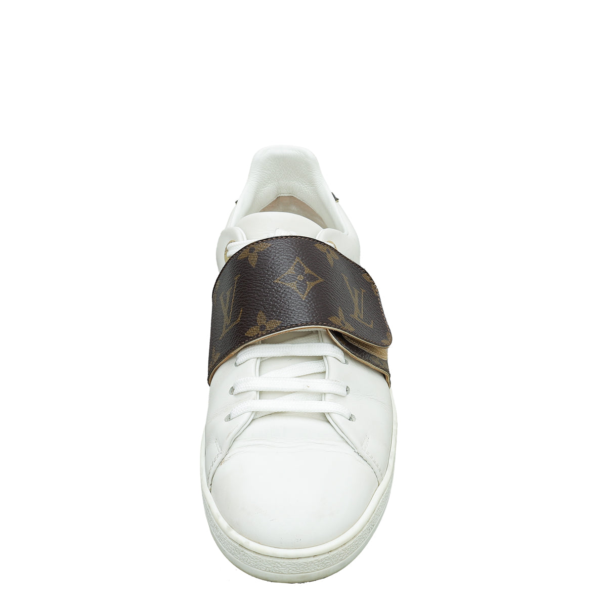 Louis Vuitton White Monogram Frontrow Sneaker 36-Louis Vuitton-THE CLOSET