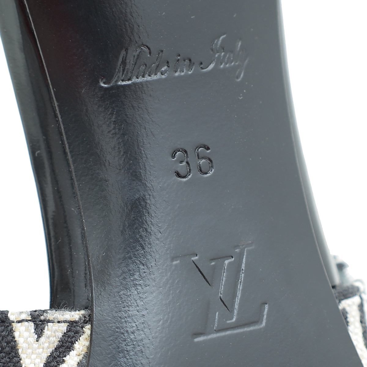 Louis Vuitton Bicolor Since 1854 Monogram Cherie Slingback 36