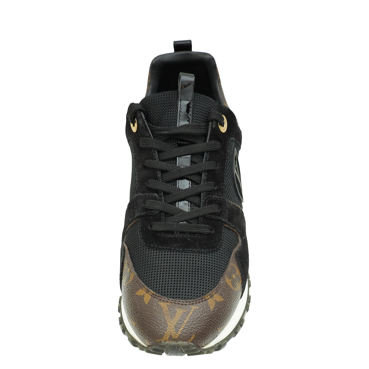 Louis Vuitton Monogram Black Run Away Sneaker 37.5-Louis Vuitton-THE CLOSET