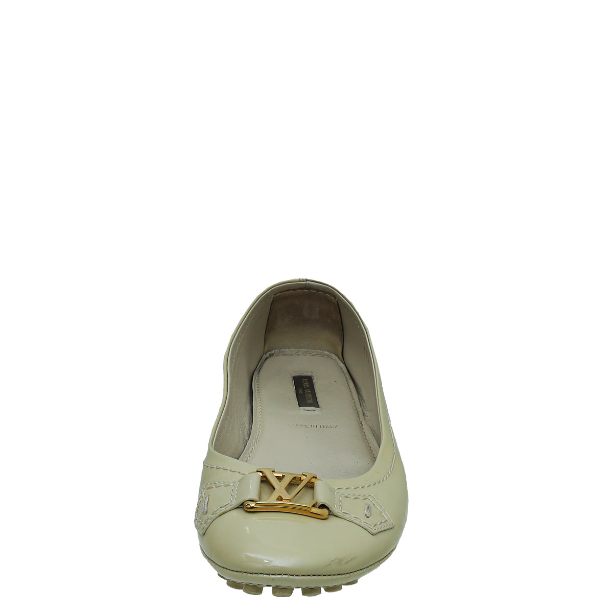 Louis Vuitton Beige Oxford Ballerina Flats 37.5-Louis Vuitton-THE CLOSET