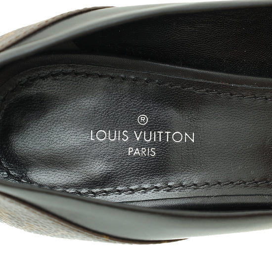 Louis Vuitton Monogram Black Matchmake Pump 37.5