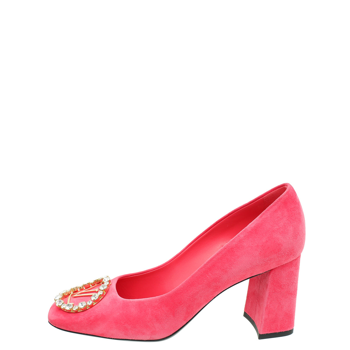 Louis Vuitton Pink Suede Madeleine Pump 37.5