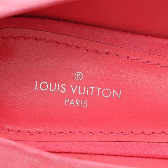 Louis Vuitton Pink Suede Madeleine Pump 37.5