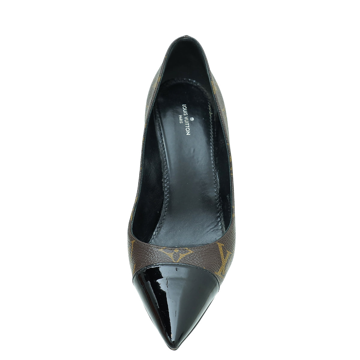 Louis Vuitton Monogram Black Cherie Pump 37.5-Louis Vuitton-THE CLOSET