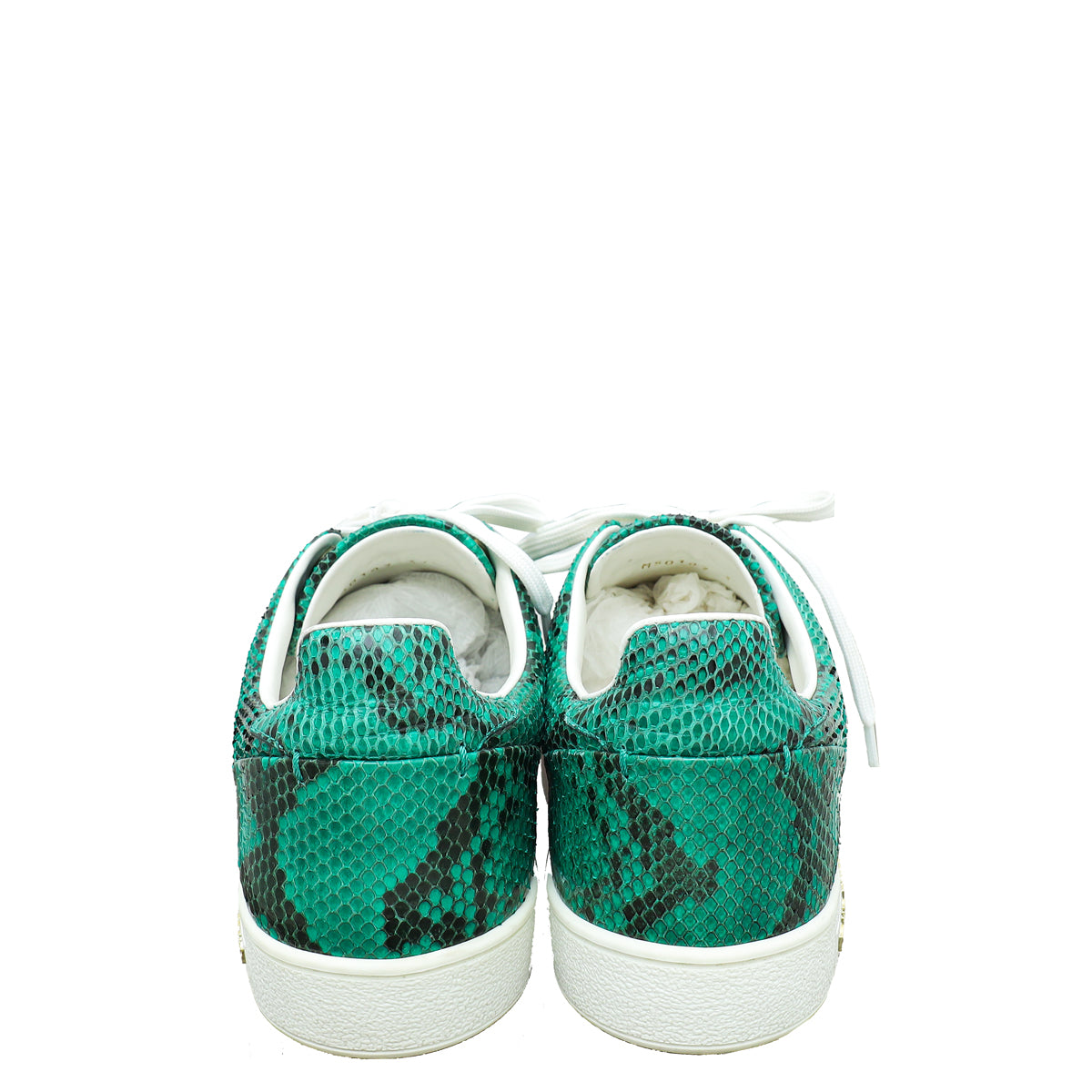 Louis Vuitton "Dubai Exclusive" Bicolor Python Frontrow Sneakers 37.5