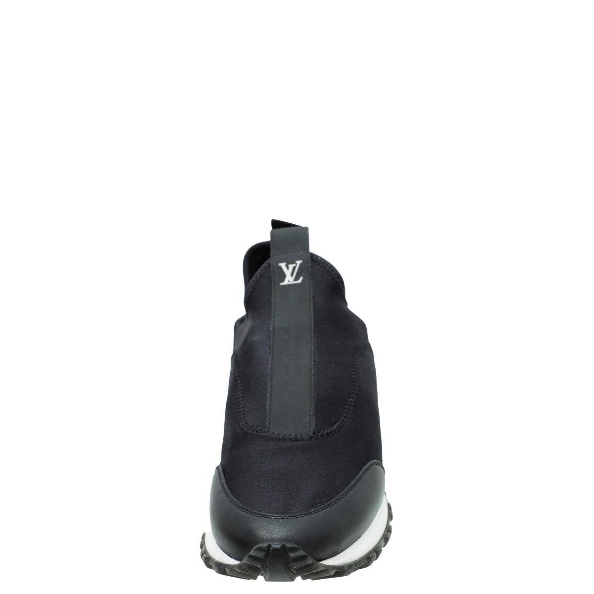 Louis Vuitton Black Neoprene Slip On Run Away Sneakers 37-Louis Vuitton-THE CLOSET