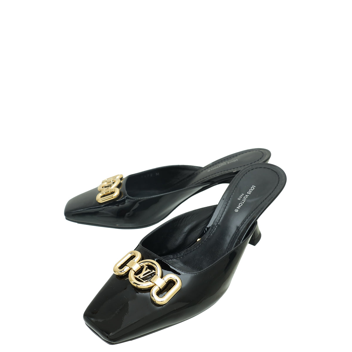 Louis Vuitton Black Rotary Mule 37-Louis Vuitton-THE CLOSET