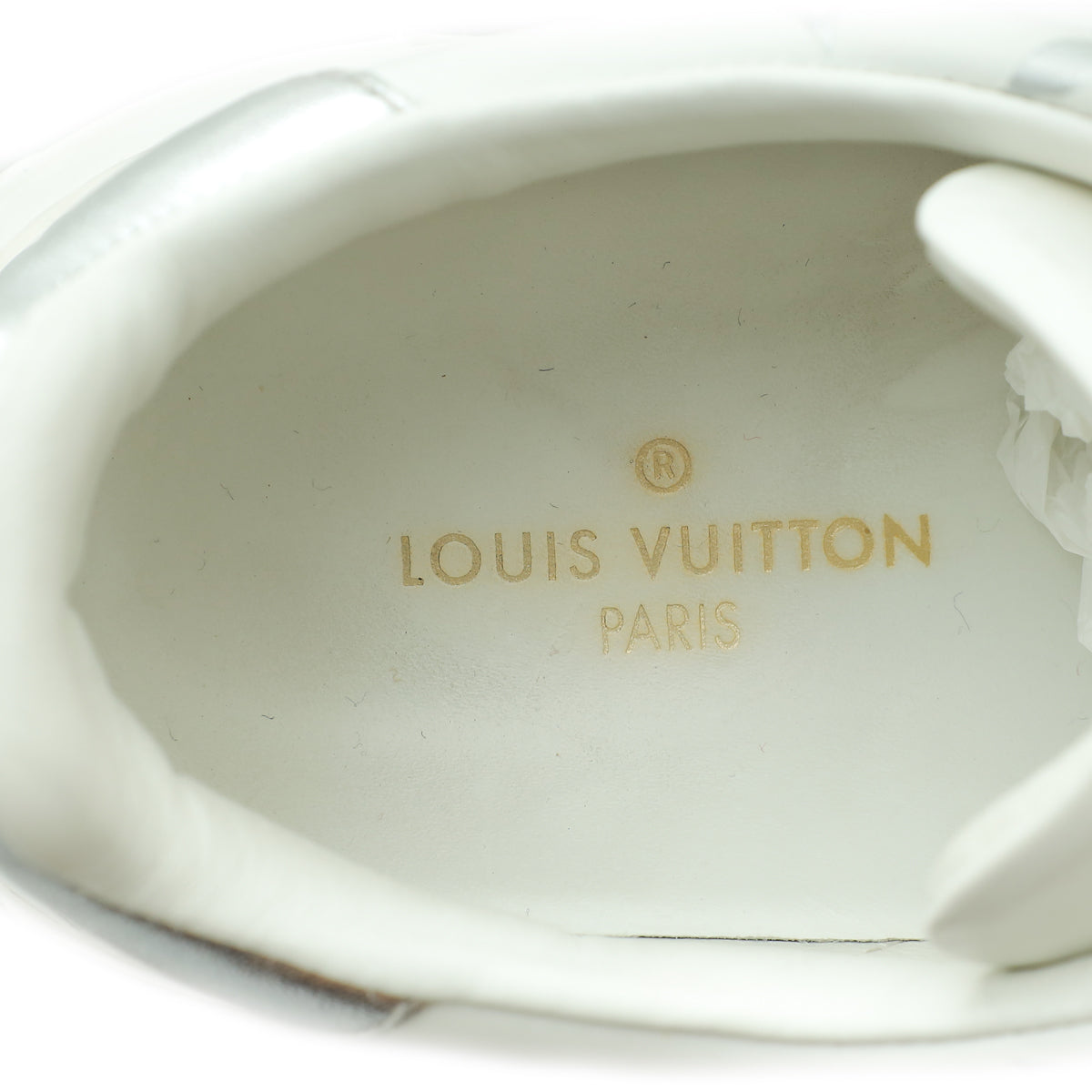 Louis Vuitton Bicolor Monogram Debossed Timeout Sneaker 37