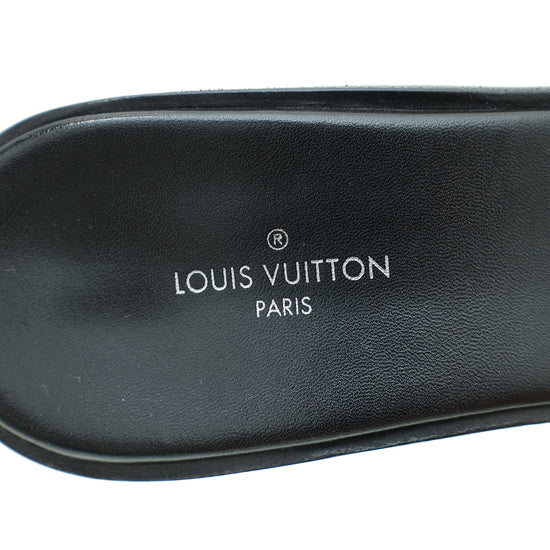 Louis Vuitton Blue Monogram Blue Pop Lock It Mules 37