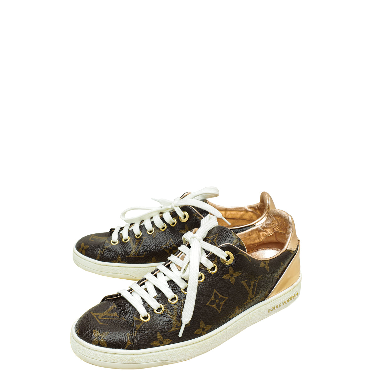 Louis Vuitton Monogram Bronze Frontrow Sneaker 37-Louis Vuitton-THE CLOSET
