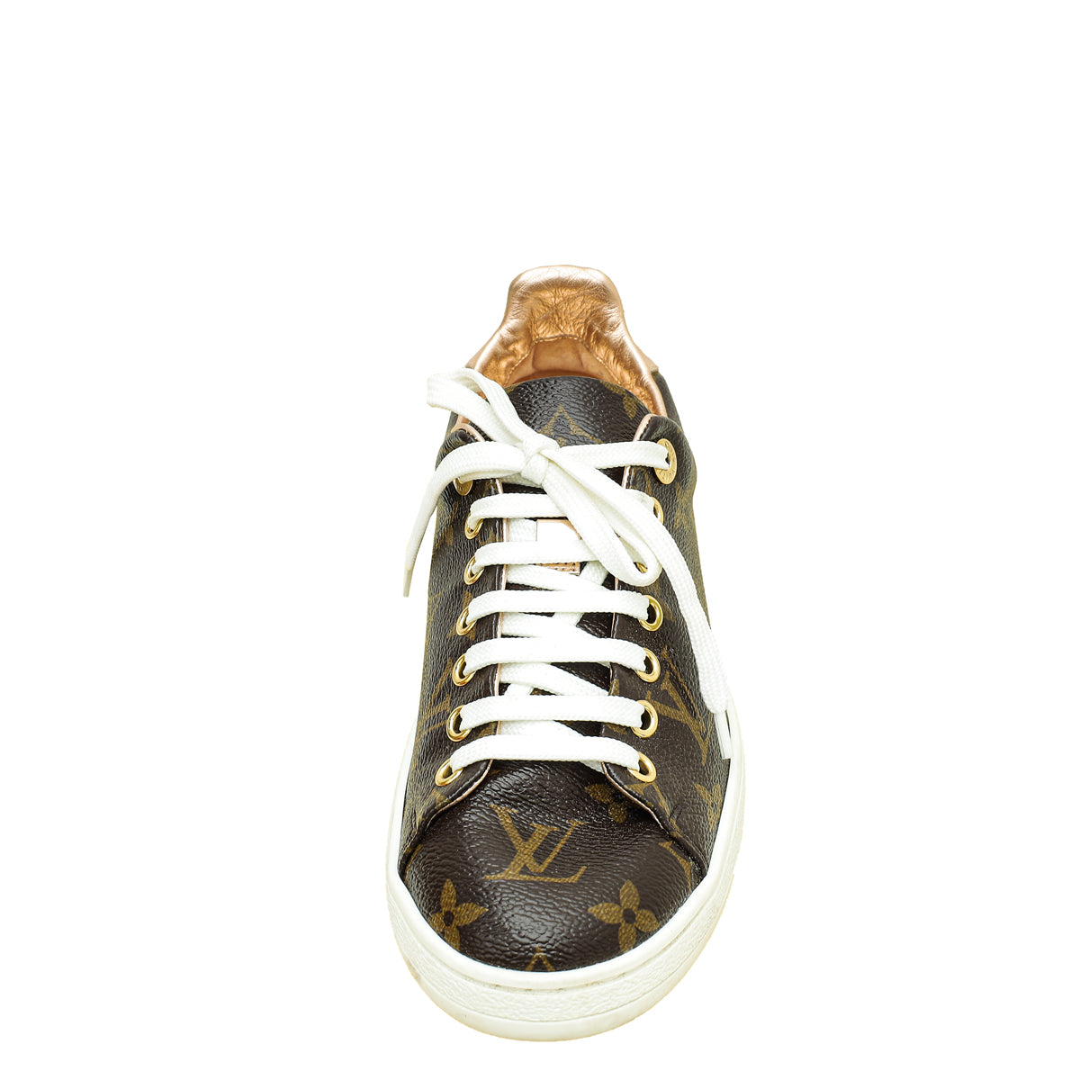 Louis Vuitton Metallic Silver Leather Frontrow Low Top Sneakers Size 37  Louis Vuitton | The Luxury Closet