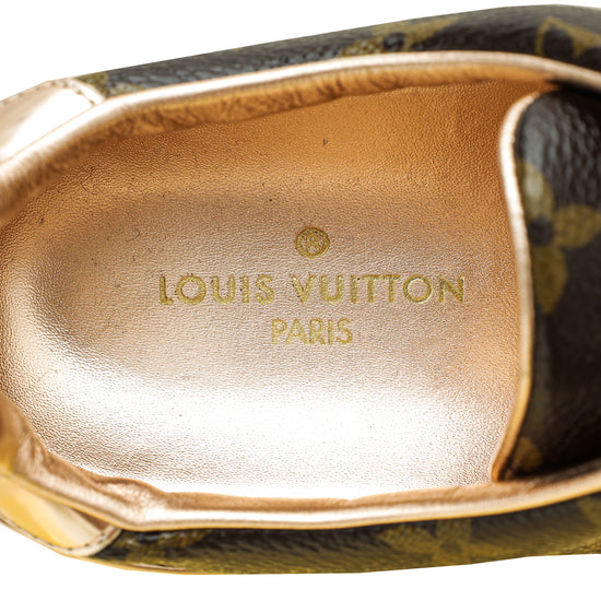 Louis Vuitton Bicolor Monogram Frontrow Sneakers 37 – The Closet