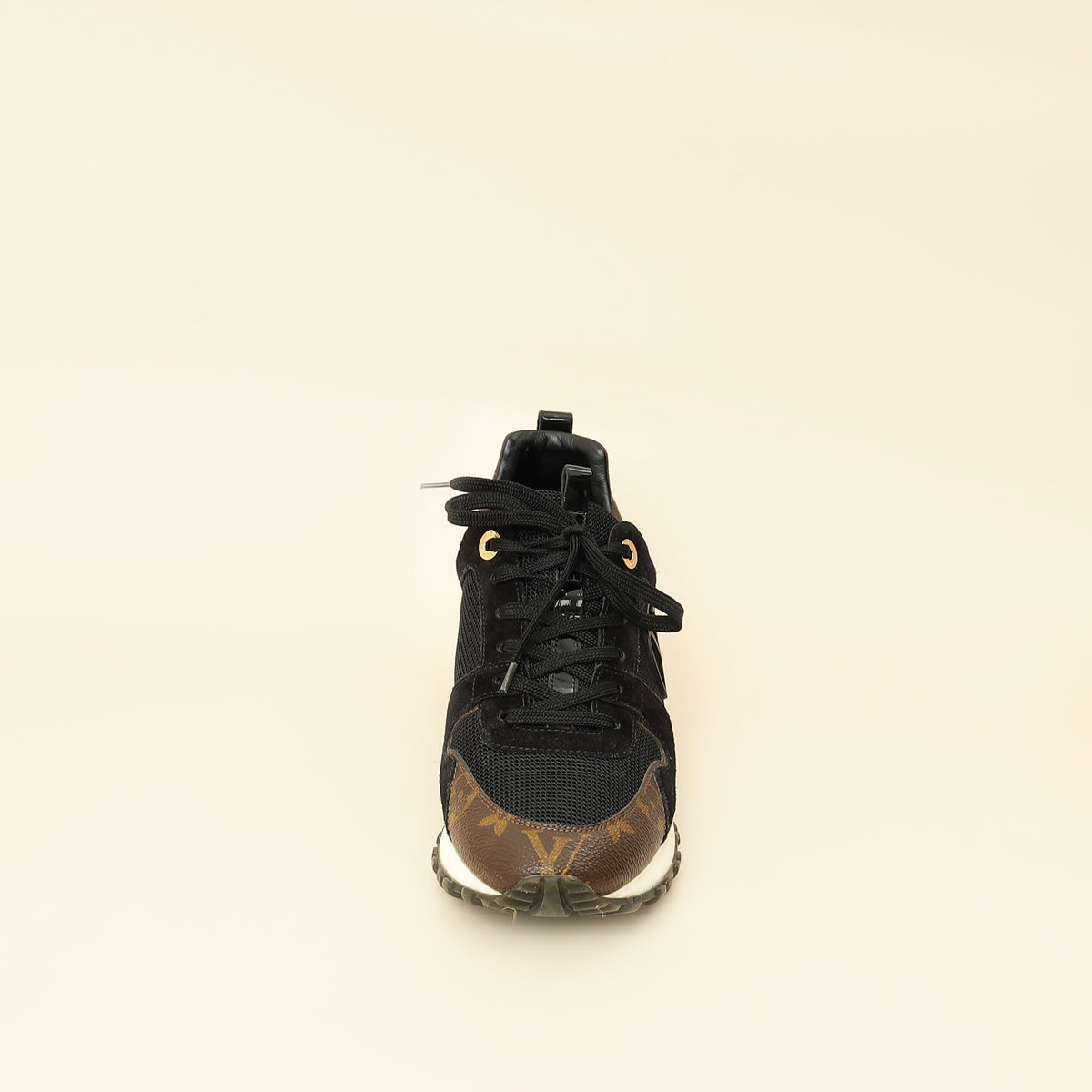 Louis Vuitton Monogram Black Run Away Sneaker 37-Louis Vuitton-THE CLOSET