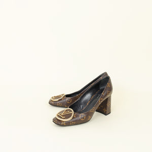 Louis Vuitton Brown Monogram Madeleine Pumps 37
