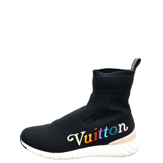 Louis Vuitton Black Aftergame Socks Ankle Sneaker 37