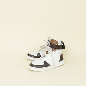 Louis Vuitton Bicolor Monogram Boombox Sneaker Boots 37