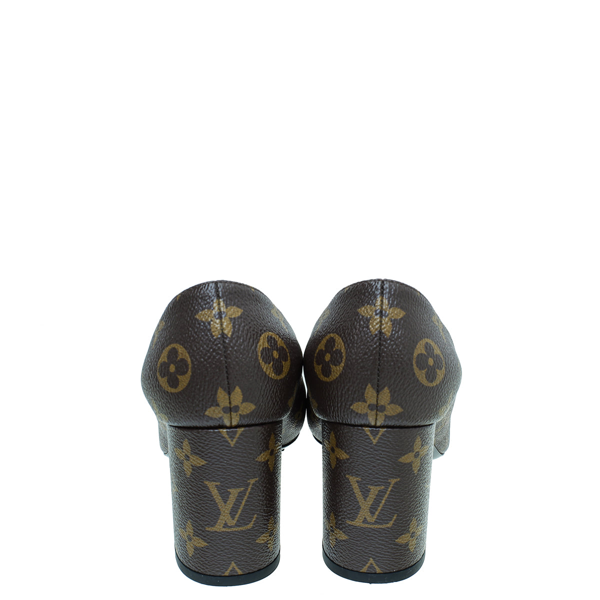 Louis Vuitton Brown Monogram Madeleine Pumps 38.5 – The Closet