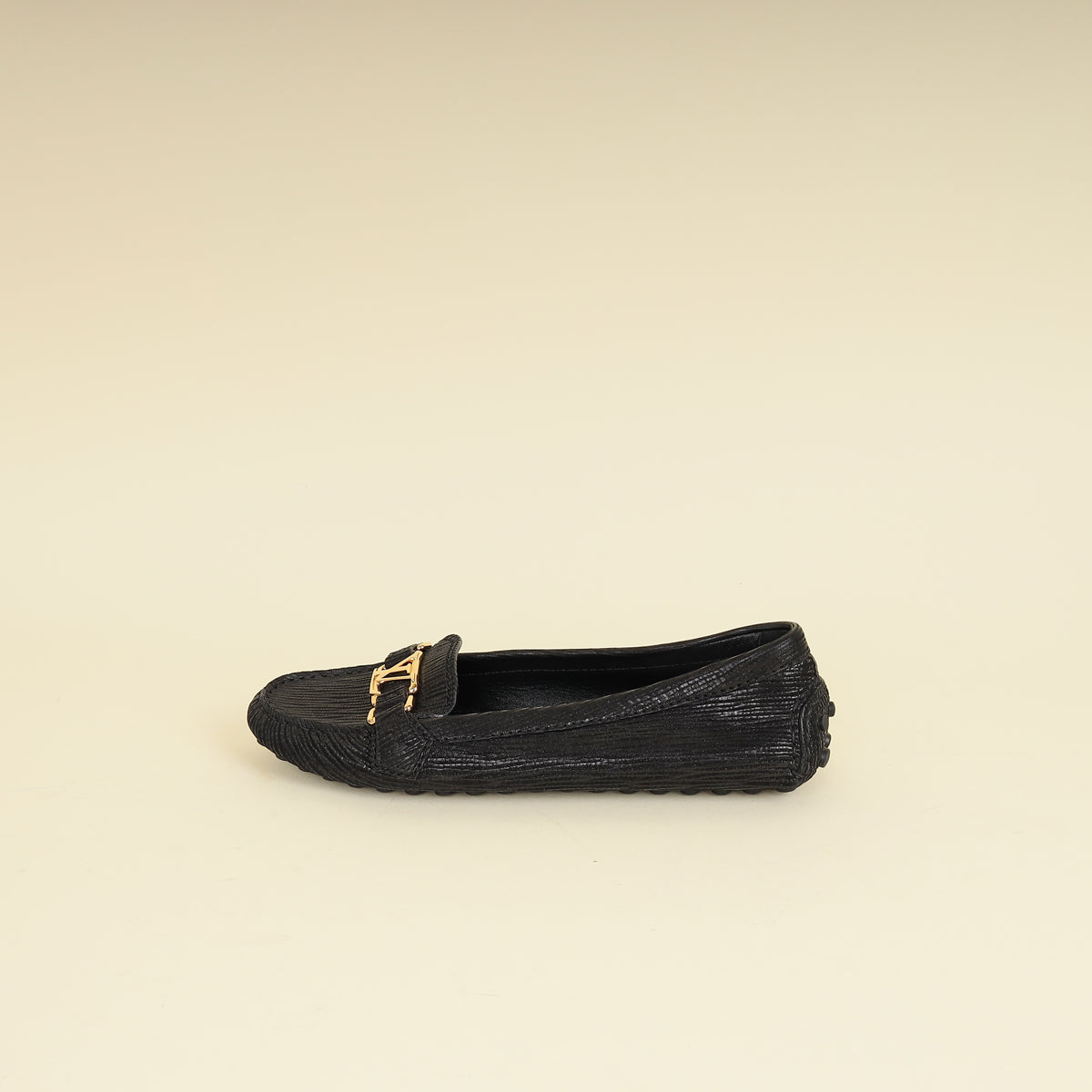 Louis Vuitton Black Oxford Loafer 38.5