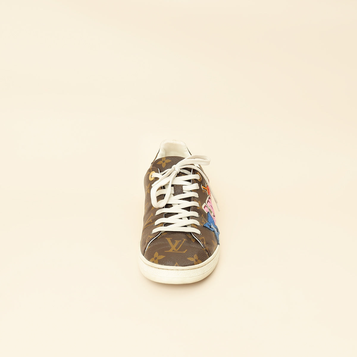 Louis Vuitton Brown Monogram Heart Sneakers 38.5-Louis Vuitton-THE CLOSET
