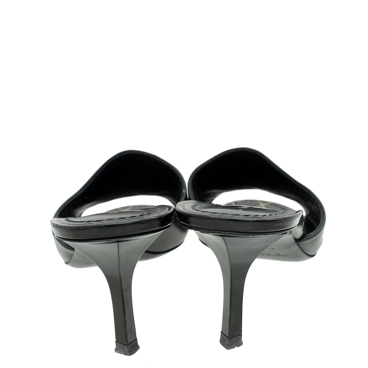 Louis Vuitton Black Studded Slide Sandals 38.5 – THE CLOSET