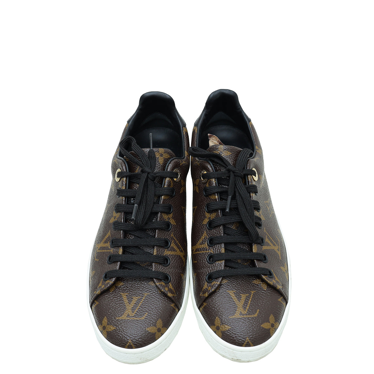 Louis Vuitton Monogram Tricolor Frontrow Sneakers 38.5 – The Closet