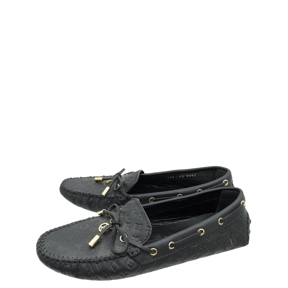 Louis Vuitton Black Gloria Flat Loafers 38.5-Louis Vuitton-THE CLOSET