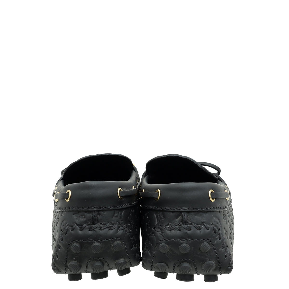 Louis Vuitton Black Gloria Flat Loafers 38.5