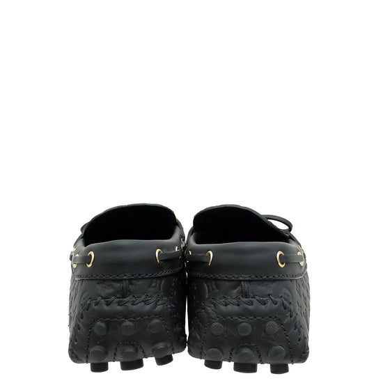 Louis Vuitton Black Gloria Flat Loafers 38.5