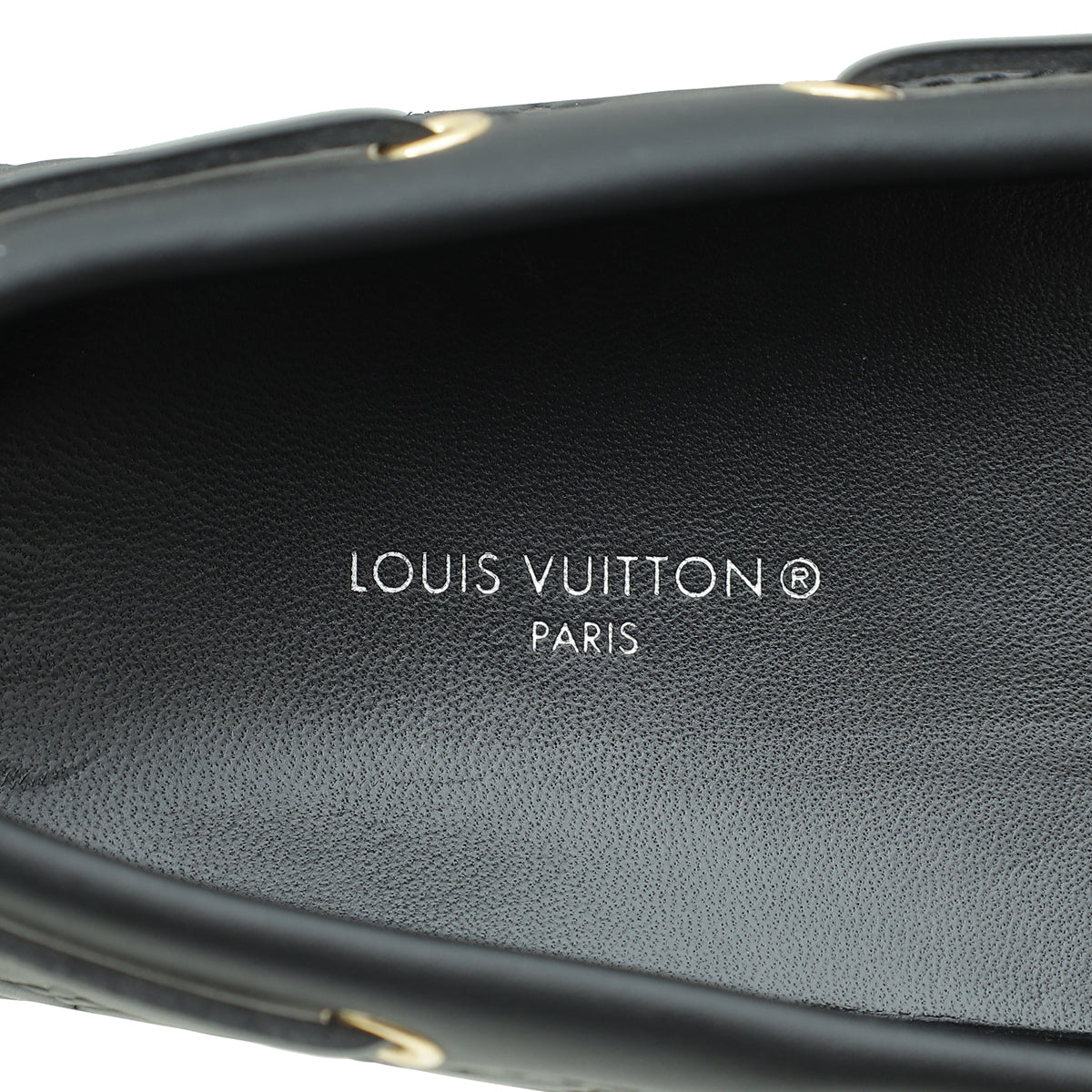 Louis Vuitton Black Gloria Flat Loafers 38.5