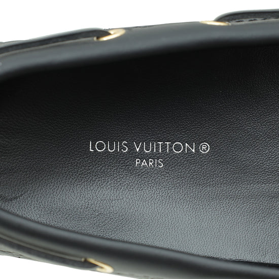 Louis Vuitton Black Gloria Flat Loafers 38.5