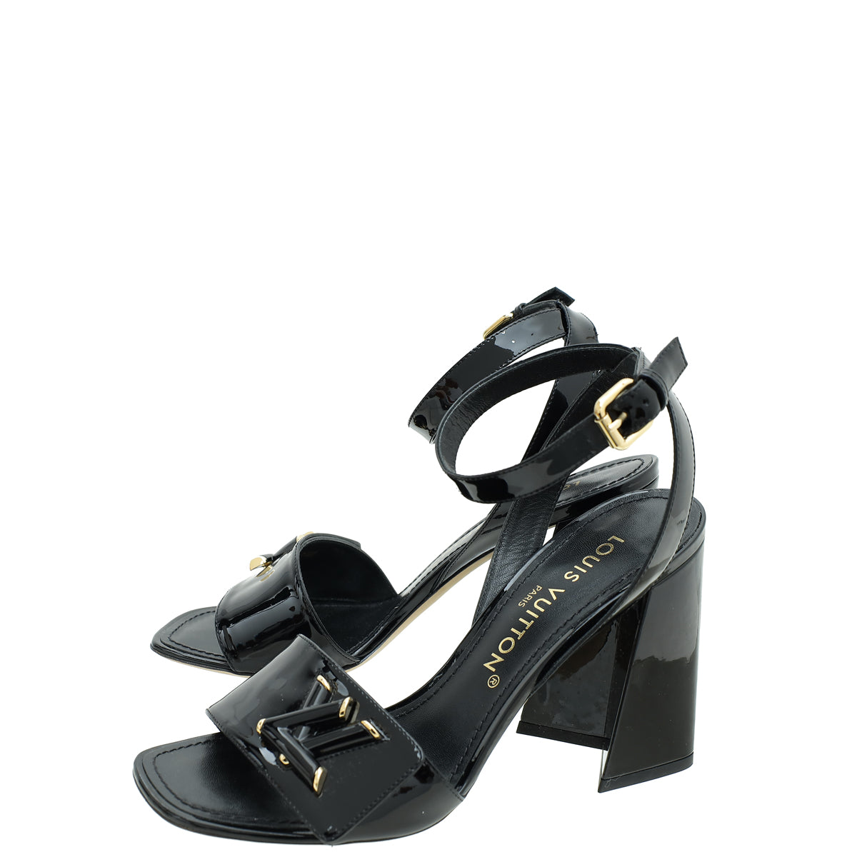 Louis Vuitton Black Shake Sandal 38-Louis Vuitton-THE CLOSET