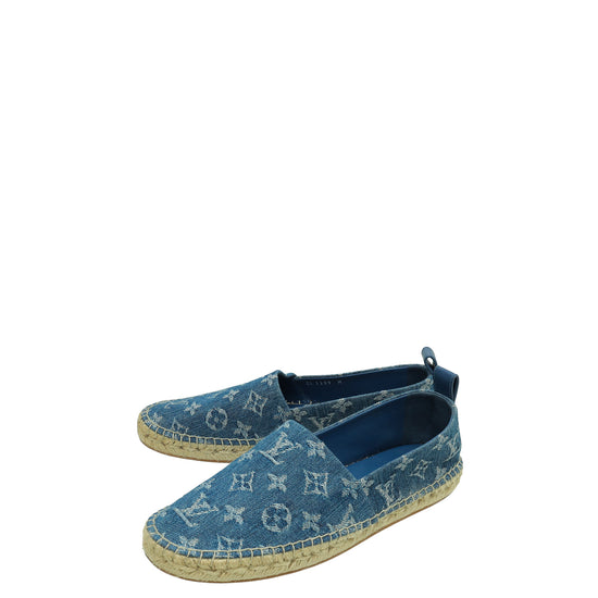 Louis Vuitton, Shoes, Louis Vuitton Womens Starboard Flat Espadrille  Monogram Denim Blue
