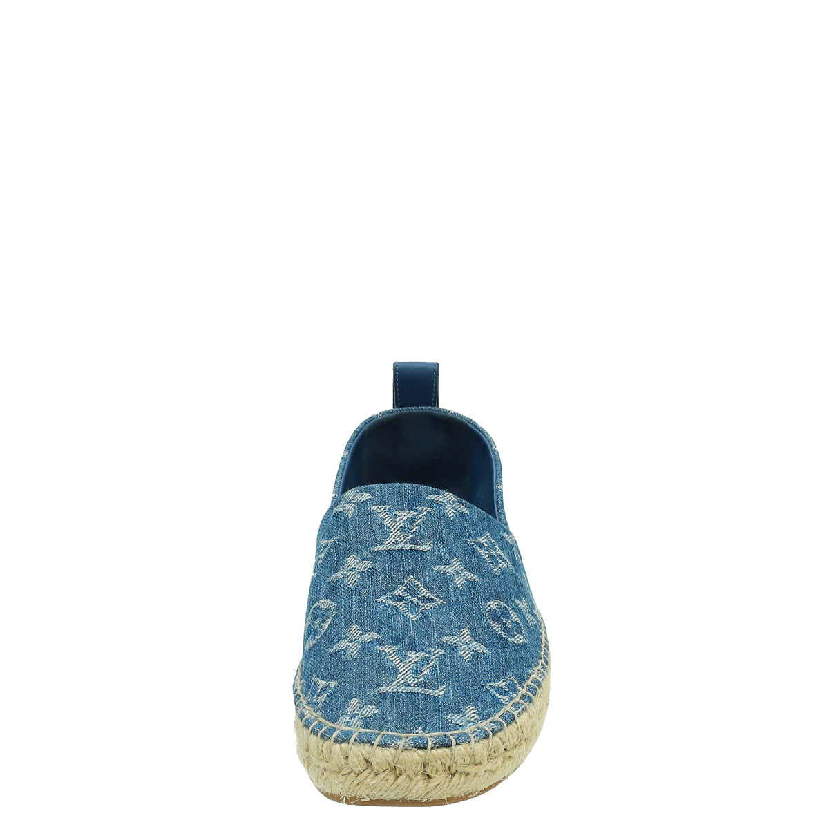 Louis Vuitton Blue Monogram Denim Starboard Espadrille Flats 38-Louis Vuitton-THE CLOSET