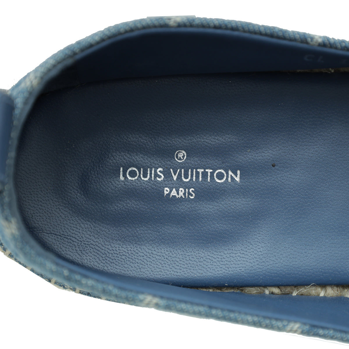 Louis Vuitton Blue Monogram Denim Starboard Espadrille Flats 38 – The Closet