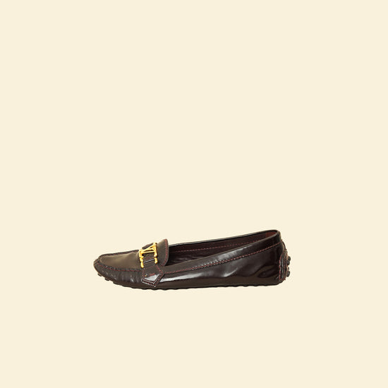 Louis Vuitton Amarante Initial Loafers 38-Louis Vuitton-THE CLOSET