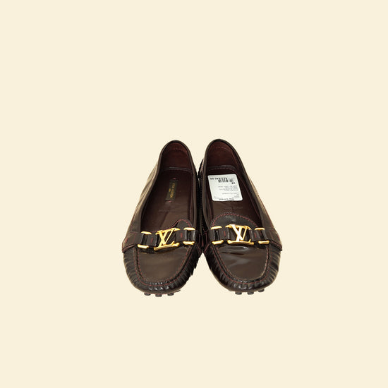 Louis Vuitton Amarante Initial Loafers 38-Louis Vuitton-THE CLOSET