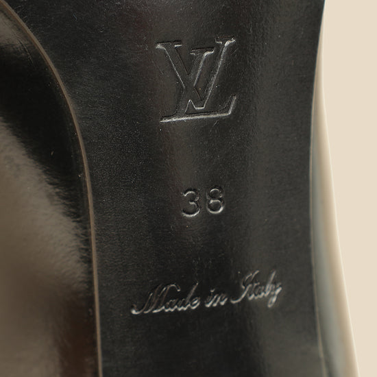 Louis Vuitton Black Chain Heel Loafer 38-Louis Vuitton-THE CLOSET