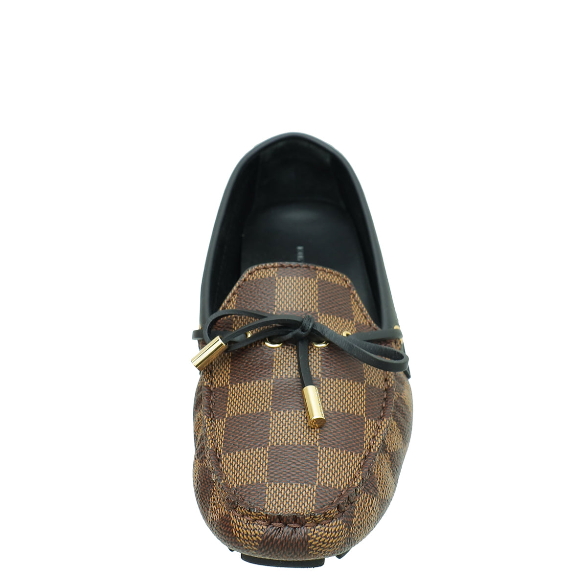 Louis Vuitton Damier Ebene Driver Moccasin Loafer 38-Louis Vuitton-THE CLOSET