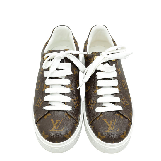 Louis Vuitton Monogram Time Out Sneaker 38