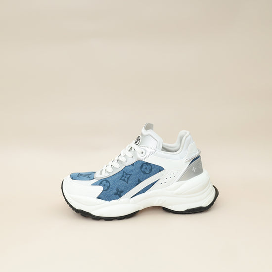 Louis Vuitton Bicolor Monogram Denim Run 55 Sneaker 38-Louis Vuitton-THE CLOSET