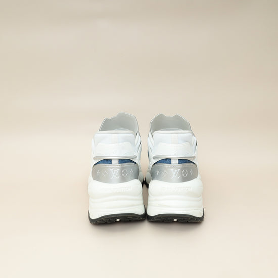 Louis Vuitton Bicolor Monogram Denim Run 55 Sneaker 38-Louis Vuitton-THE CLOSET
