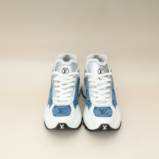Louis Vuitton Bicolor Monogram Denim Run 55 Sneaker 38-Louis Vuitton-THE CLOSET