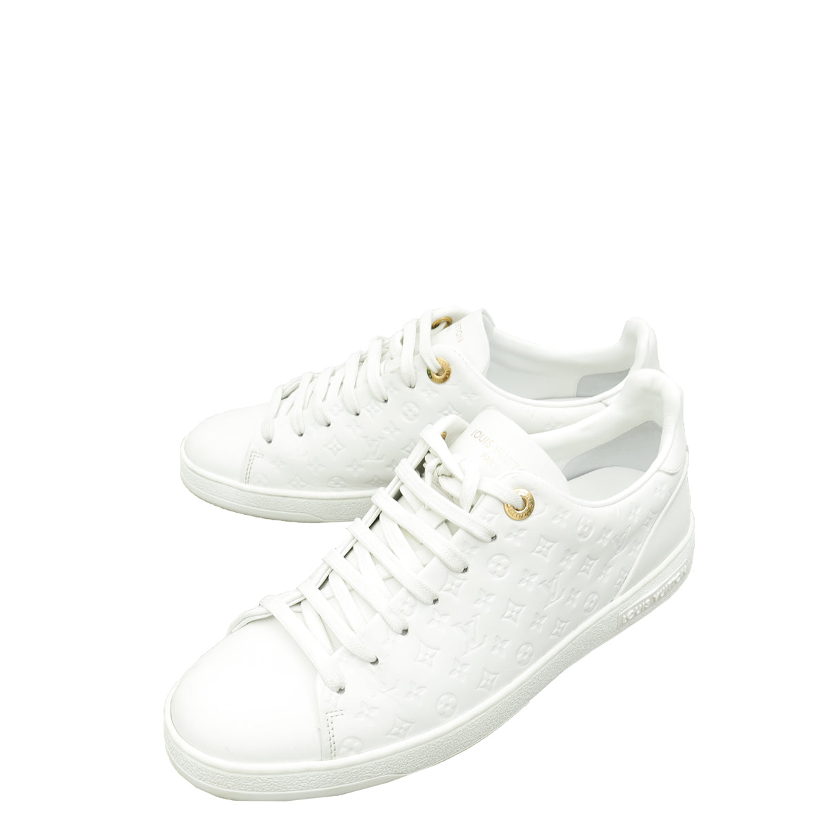 Louis Vuitton White Monogram Frontrow Sneaker 38